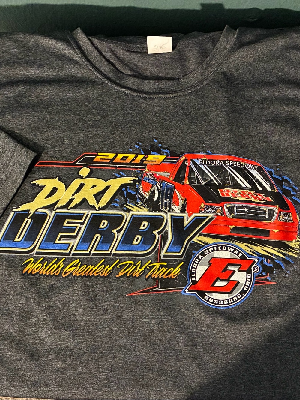 Vintage 2019 Eldora Speedway Dirt Derby T-Shirt NASCAR Gander Outdoors Truck